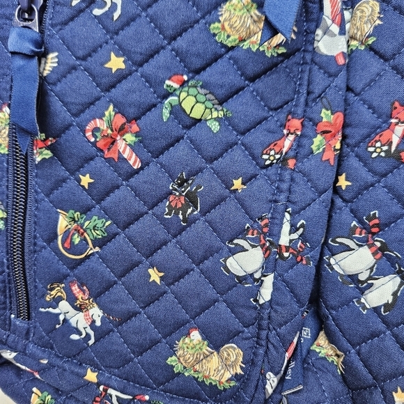 Vera Bradley Quilted Sling Backpack Winter Print